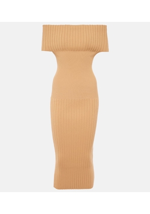 Sportmax Off-shoulder midi dress
