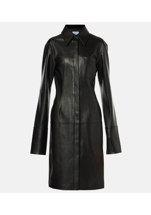 Sportmax Oidio leather coat
