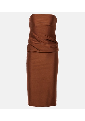 Sportmax Bilma strapless jersey midi dress
