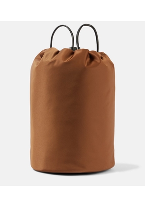 The Row Sporty leather-trimmed backpack