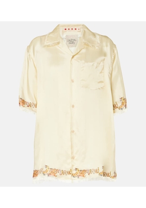 Marni Printed satin shirt