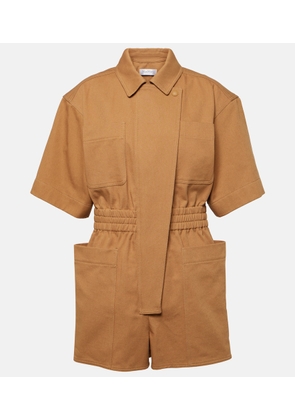 Max Mara Angora cotton drill playsuit