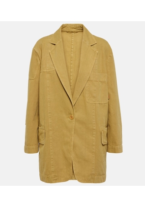Max Mara Dizzy oversized cotton canvas blazer