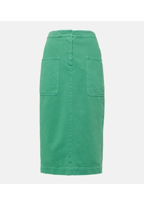 Max Mara Werther cotton drill midi skirt