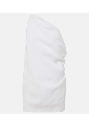 Tove Petra one-shoulder linen top