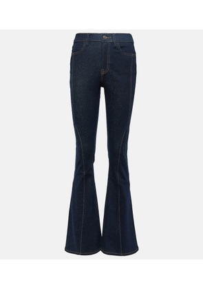 7 For All Mankind Seamed Megaflare high-rise flared jeans