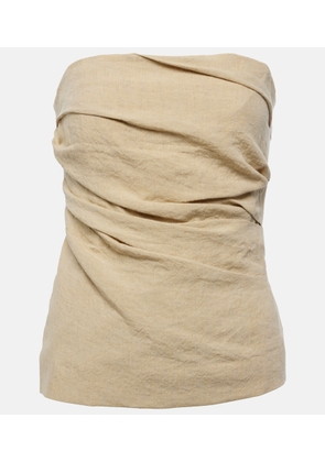 Tove Izel strapless linen top