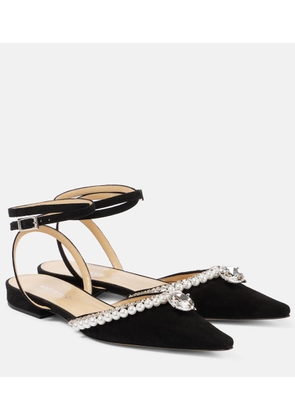 Mach & Mach Diamond of Elizabeth suede flats