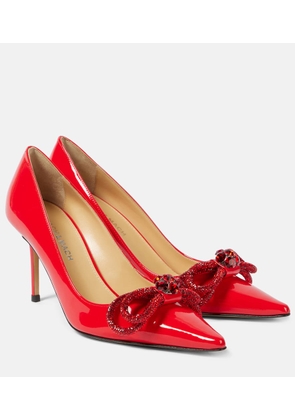 Mach & Mach 85 bow-detail patent leather pumps