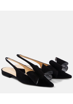 Mach & Mach Le Cadeau suede ballet flats