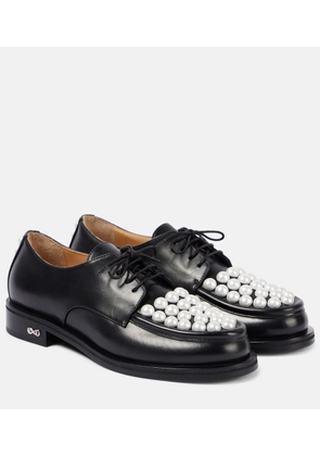 Mach & Mach Sirene embellished leather loafers