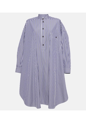 Bottega Veneta Striped cotton poplin shirt dress