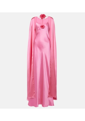 Rodarte Caped silk gown