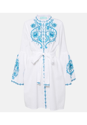 Melissa Odabash Everly cotton and linen minidress