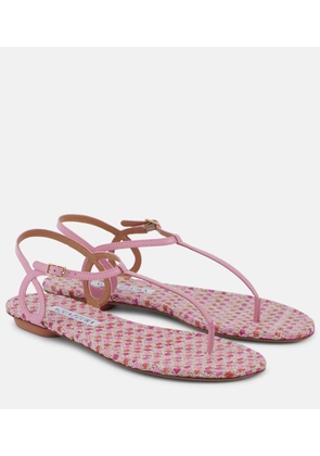 Aquazzura Almost Bare leather thong sandals
