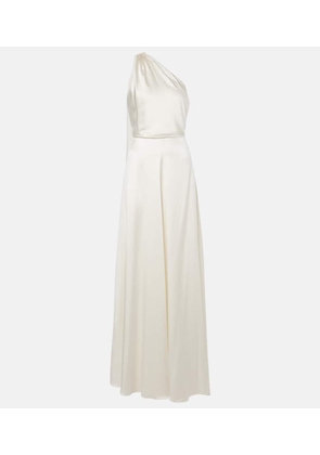 Max Mara Bridal Pamela draped silk satin gown