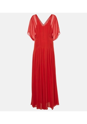 Max Mara Murge draped silk gown
