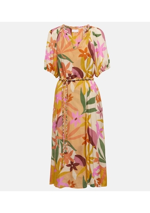 Velvet Carol floral midi dress