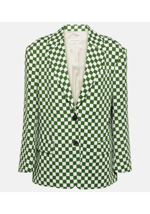Dries Van Noten Checked single-breasted blazer