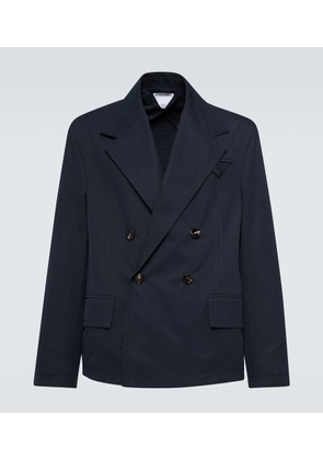 Bottega Veneta Double-breasted cotton twill blazer