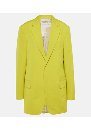 Dries Van Noten Oversized cotton poplin blazer
