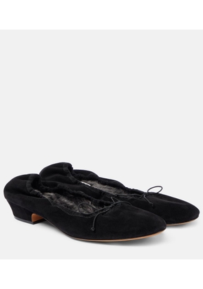 The Row Awar suede ballet flats