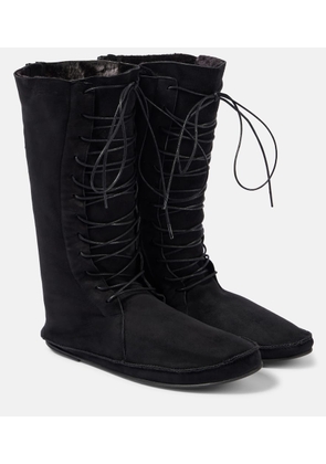 The Row Tyler suede lace-up boots