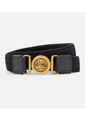 Etro Pegaso woven belt
