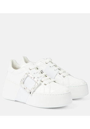 Roger Vivier Viv' Skate leather sneakers