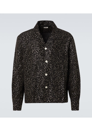 Bode Glitter faille shirt