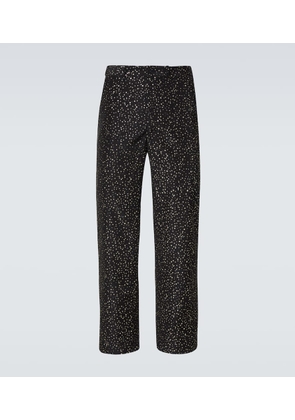 Bode Glitter faille straight pants