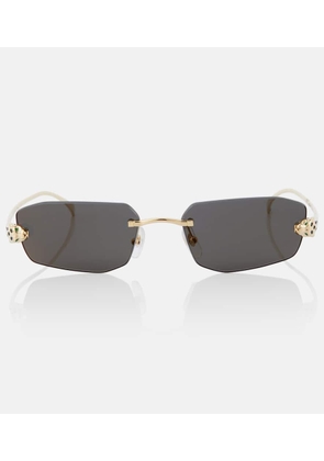 Cartier Eyewear Collection Panthere de Cartier rectangular sunglasses