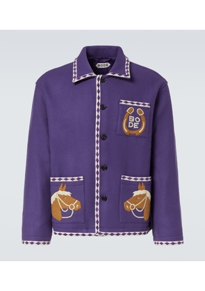 Bode Bronco embroidered wool jacket