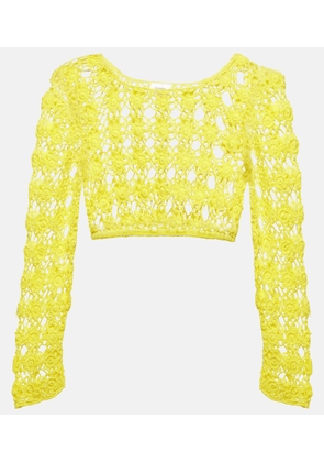 Anna Kosturova Bella crochet cotton crop top