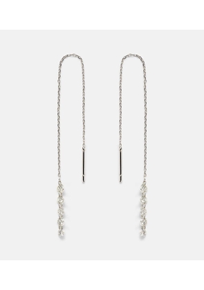 Persee Danae 18kt white gold drop earrings with diamonds