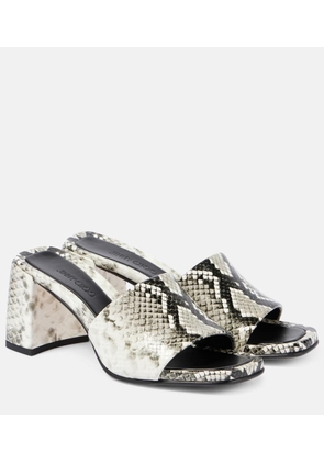 Jimmy Choo Lena 70 snake-effect leather mules