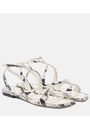 Jimmy Choo Ayla snake-effect leather sandals