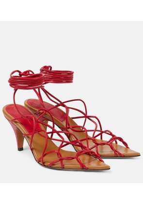 Khaite Arden 75 leather sandals