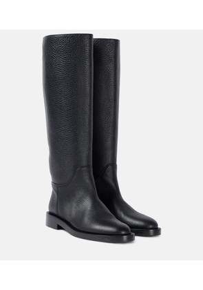Khaite Flint leather knee-high boots