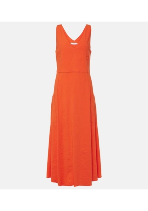 Vince Linen-blend midi dress