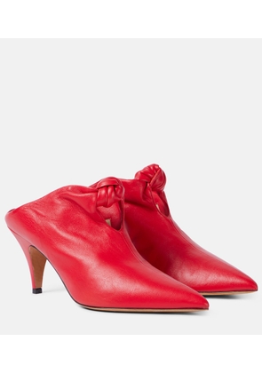 Khaite Rowan leather mules
