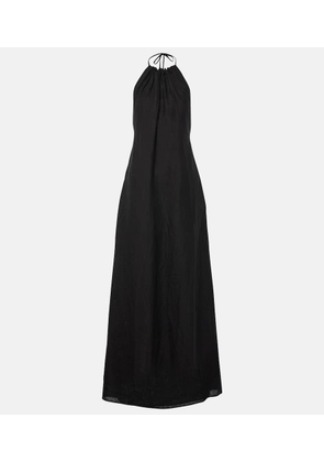 Nili Lotan Lelia halterneck linen maxi dress