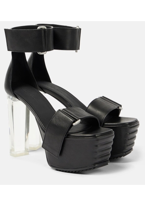 Rick Owens Leather platform sandals