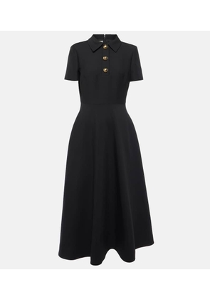 Valentino Crepe Couture A-line midi dress