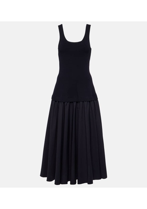 Simkhai Silas ribbed-knit cotton-blend midi dress