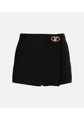 Valentino VLogo Bold Crepe Couture skort