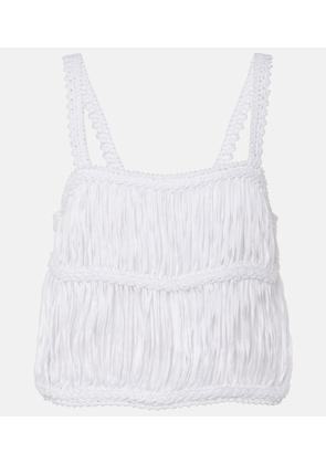 Simkhai Sterling macrame cotton crop top