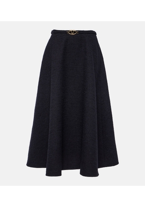 Valentino Tweed midi skirt