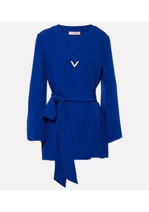 Valentino VGold Cady Couture belted blouse