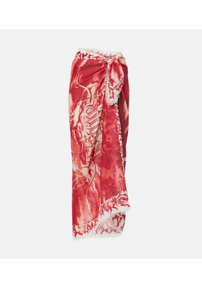 Jean Paul Gaultier Printed beach cover-up